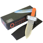 Grabemesser Diamond Digger mit Verpackung & Gürteltasche